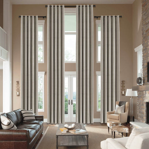 MJ11 Extra Long Soft Velvet Blackout Drapes For Loft Living Room Grommet - Cololeaf