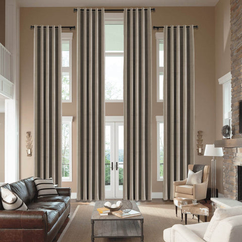MJ11 Extra Long Soft Velvet Blackout Drapes For Loft Living Room Grommet - Cololeaf