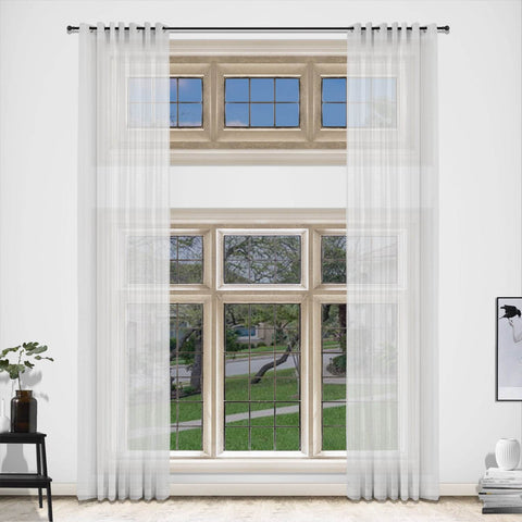 HN906 Extra Long Semi-Sheer For Outdoor Indoor Nickle Grommet - Cololeaf