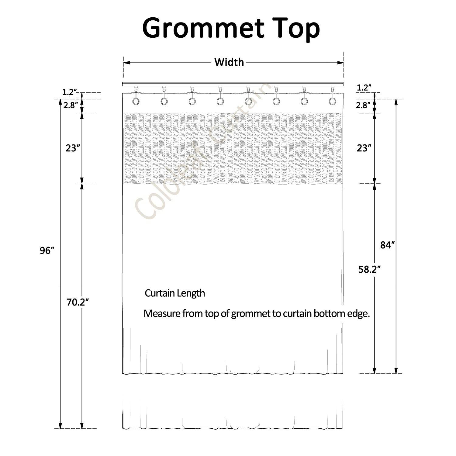 Medical Privacy Curtains Breathable Fabric Grommet for Hospital & Clinic NFPA-701 - Cololeaf