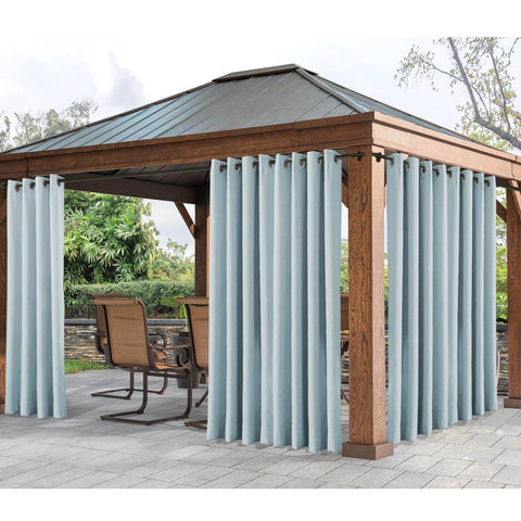 Rose Extra Wide Outdoor Curtains Waterproof Thermal Insulated Blackout Top Grommet - Cololeaf