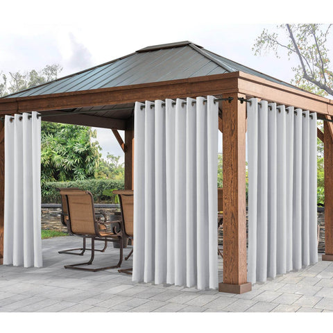 Rose Extra Wide Outdoor Curtains Waterproof Thermal Insulated Blackout Top Grommet - Cololeaf