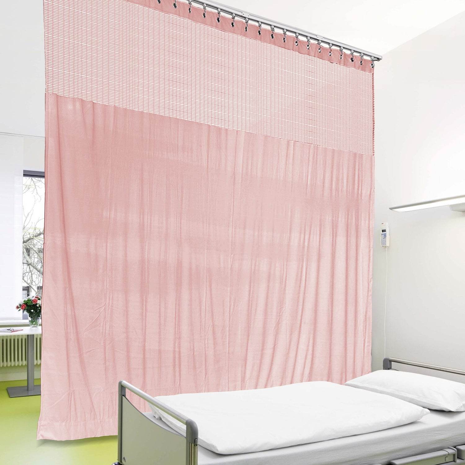 Medical Privacy Curtains Breathable Fabric Grommet for Hospital & Clinic NFPA-701 - Cololeaf