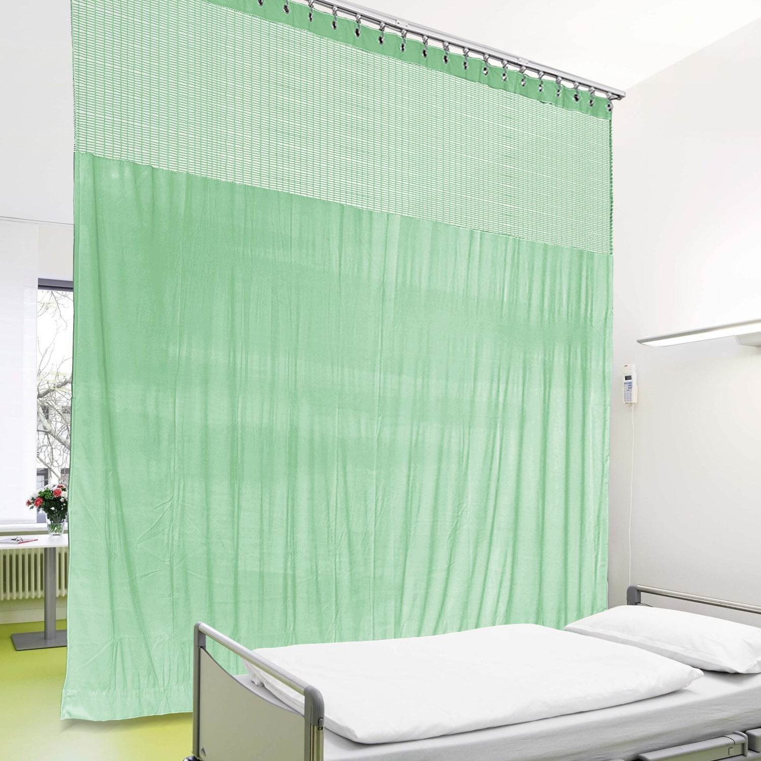 Medical Privacy Curtains Breathable Fabric Grommet for Hospital & Clinic NFPA-701 - Cololeaf