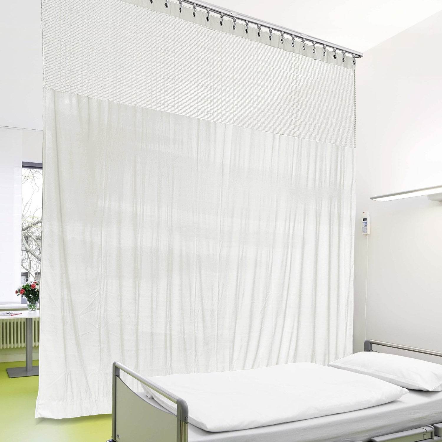 Medical Privacy Curtains Breathable Fabric Grommet for Hospital & Clinic NFPA-701 - Cololeaf